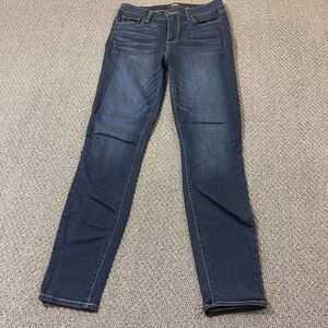 Paige Womens Jeans Size 26 Blue Hoxton Ankle Denim Flawed